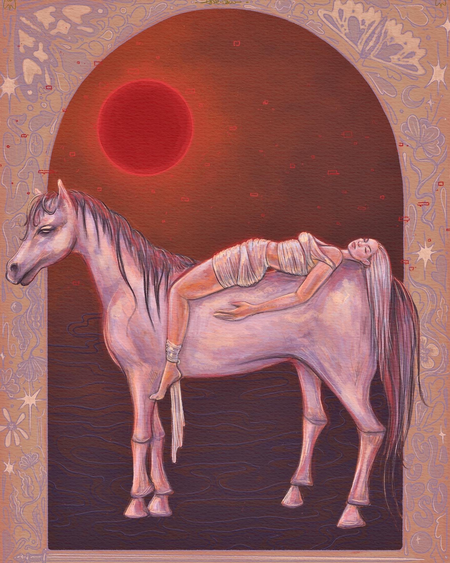 a solar eclipse in the west ✶.*・